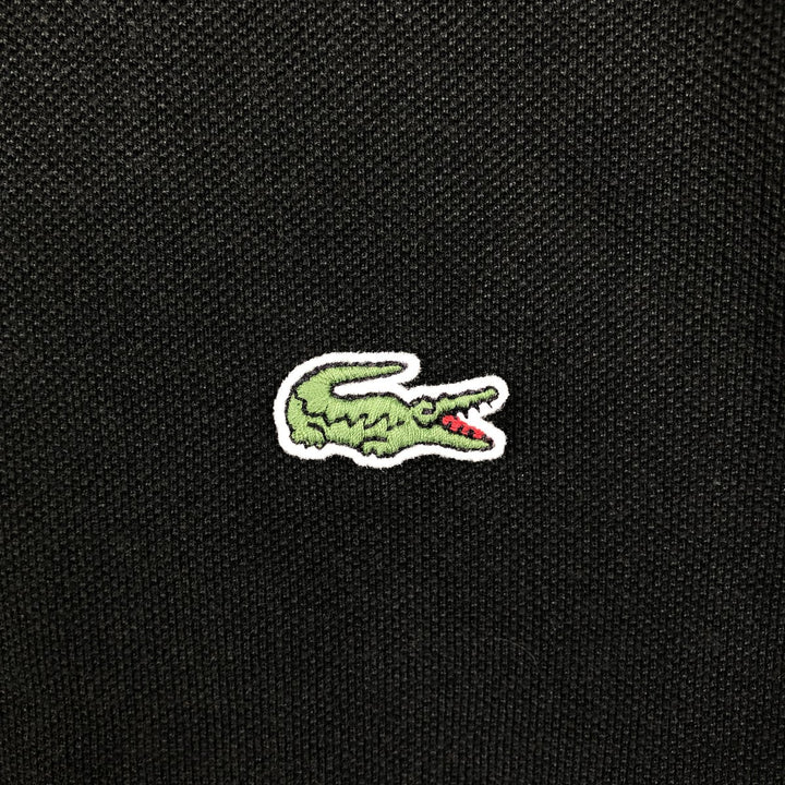 Lacoste SLIM FIT Short-Sleeve Polo Shirt, Size 4 (Men's M equivalent) cotton black type Vintage Second Hand