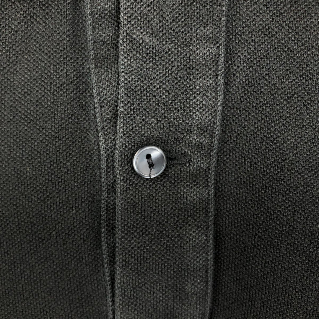 Lacoste SLIM FIT Short-Sleeve Polo Shirt, Size 4 (Men's M equivalent) cotton black type Vintage Second Hand