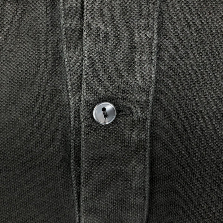 Lacoste SLIM FIT Short-Sleeve Polo Shirt, Size 4 (Men's M equivalent) cotton black type Vintage Second Hand