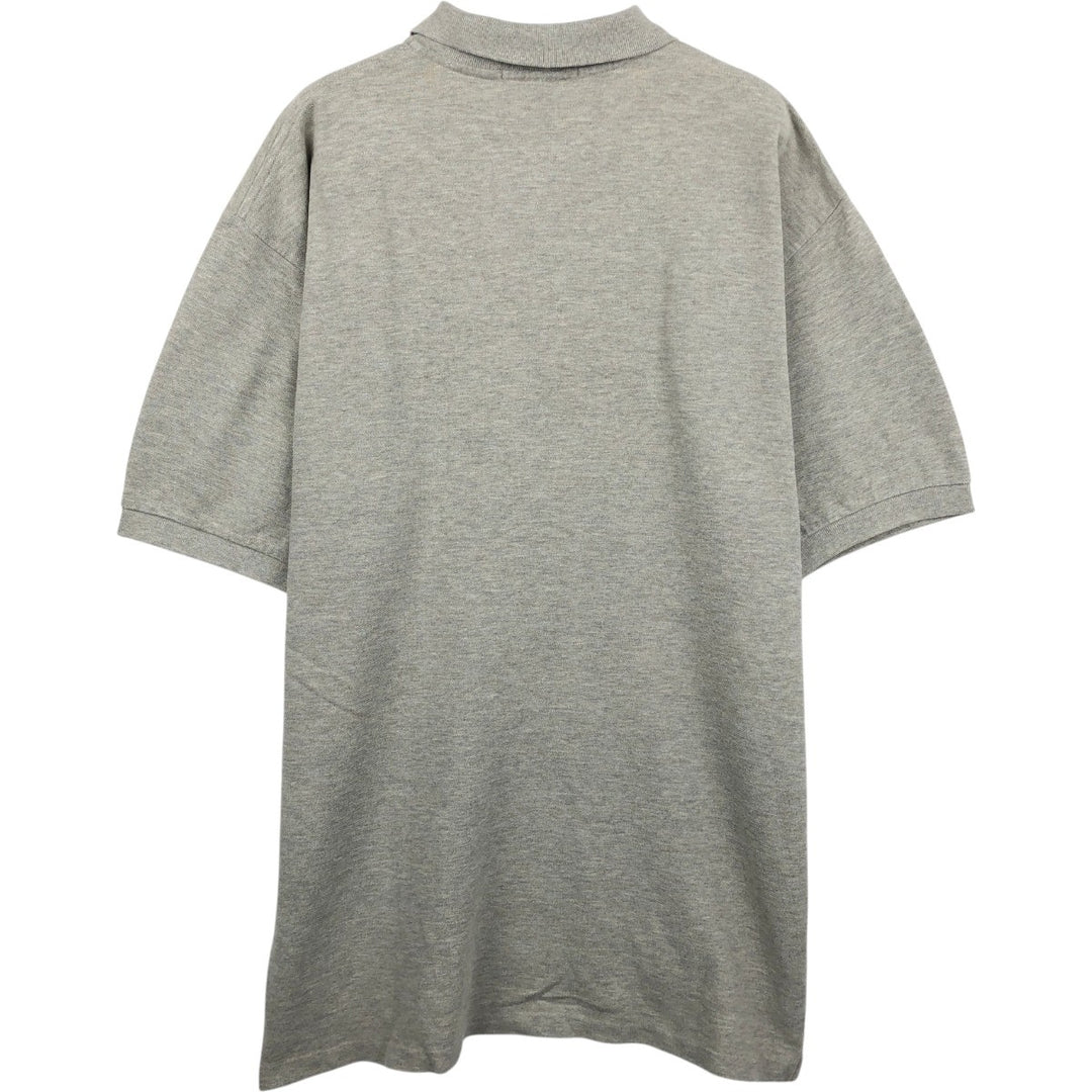 Ralph Lauren POLO by Ralph Lauren short sleeve polo shirt, men's XL size cotton gray type Vintage Second Hand