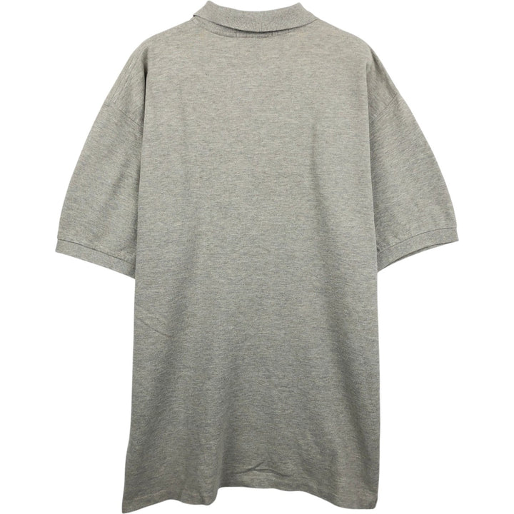Ralph Lauren POLO by Ralph Lauren short sleeve polo shirt, men's XL size cotton gray type Vintage Second Hand