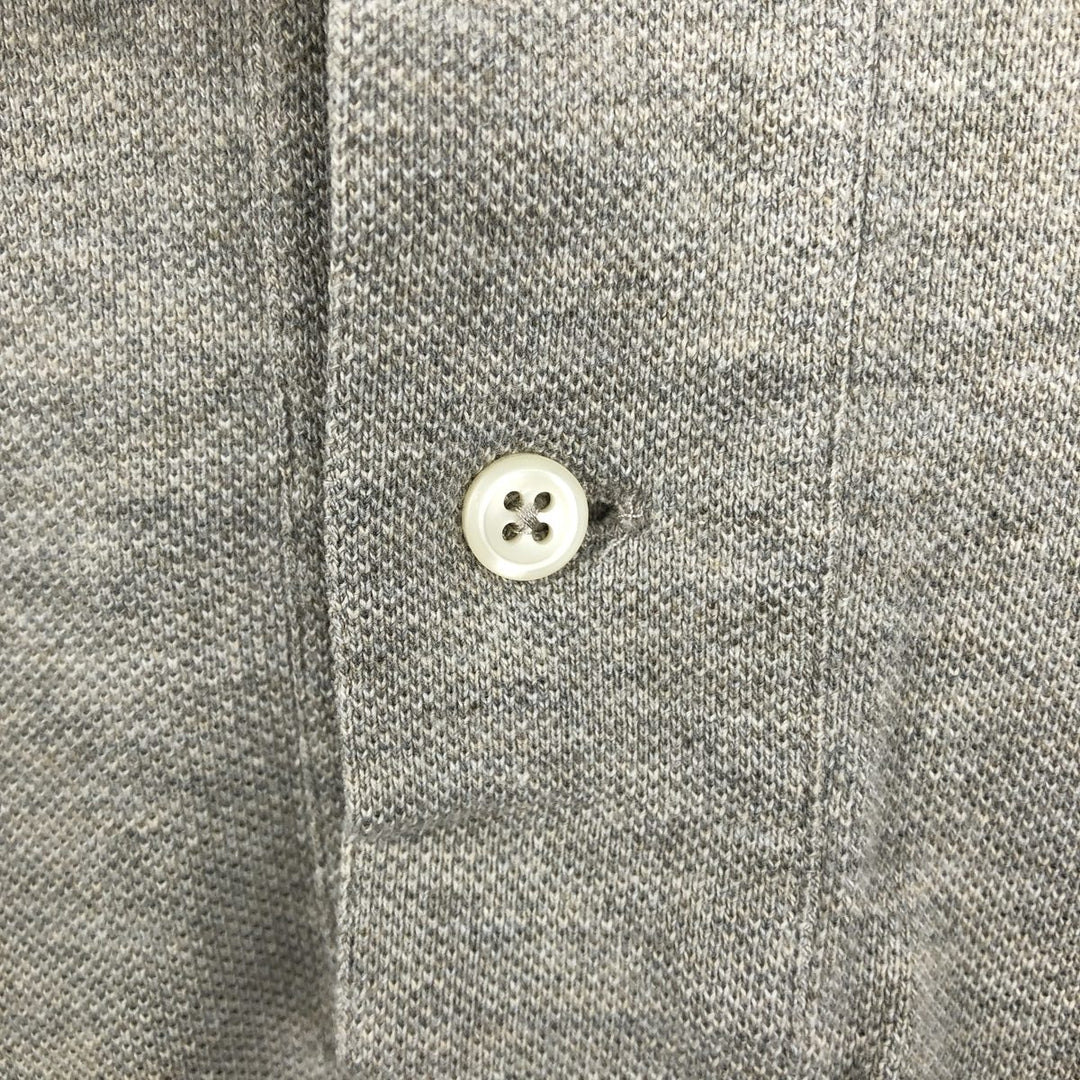 Ralph Lauren POLO by Ralph Lauren short sleeve polo shirt, men's XL size cotton gray type Vintage Second Hand