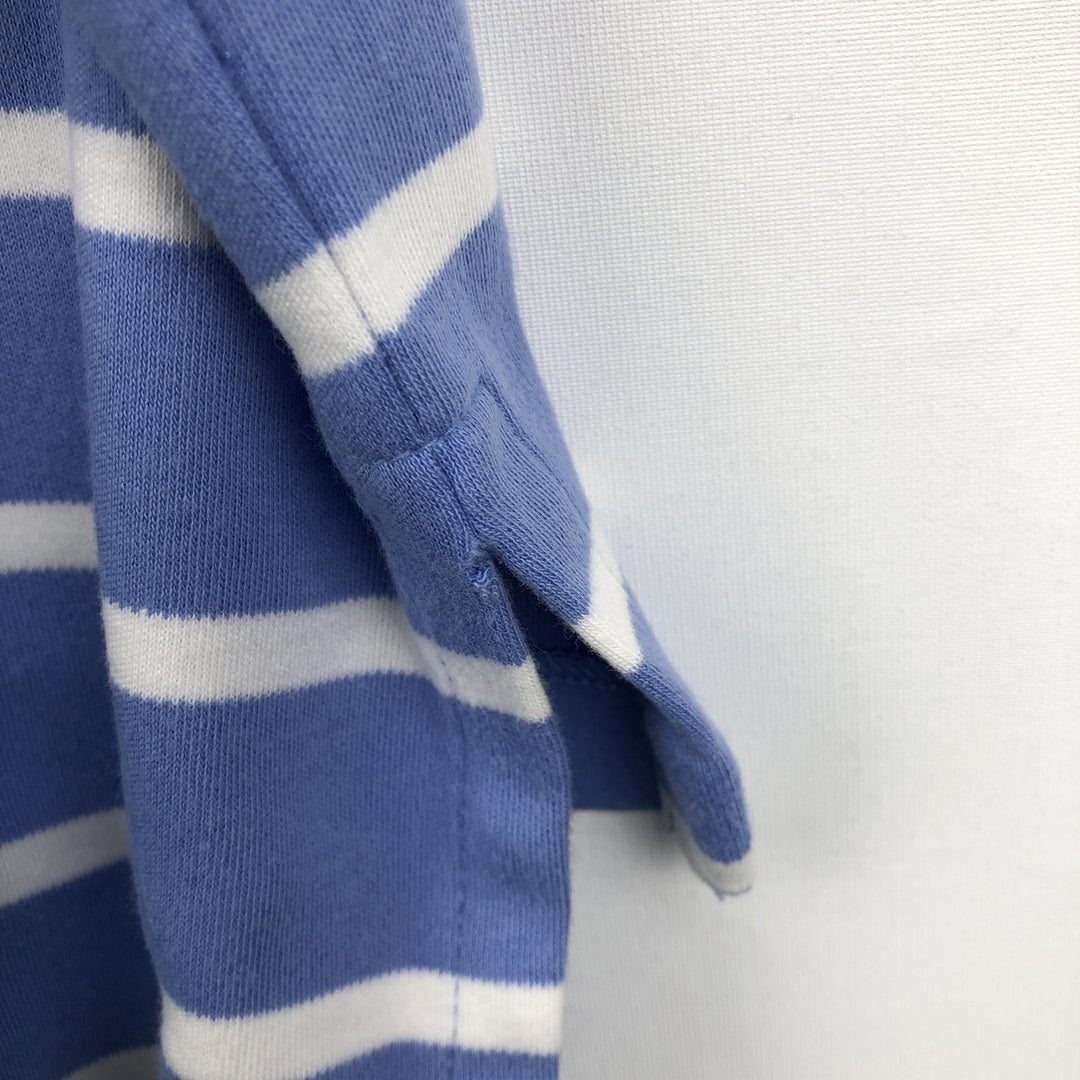 Ralph Lauren POLO by Ralph Lauren short sleeve striped polo shirt, men's size L cotton Blue type light blue Vintage Second Hand