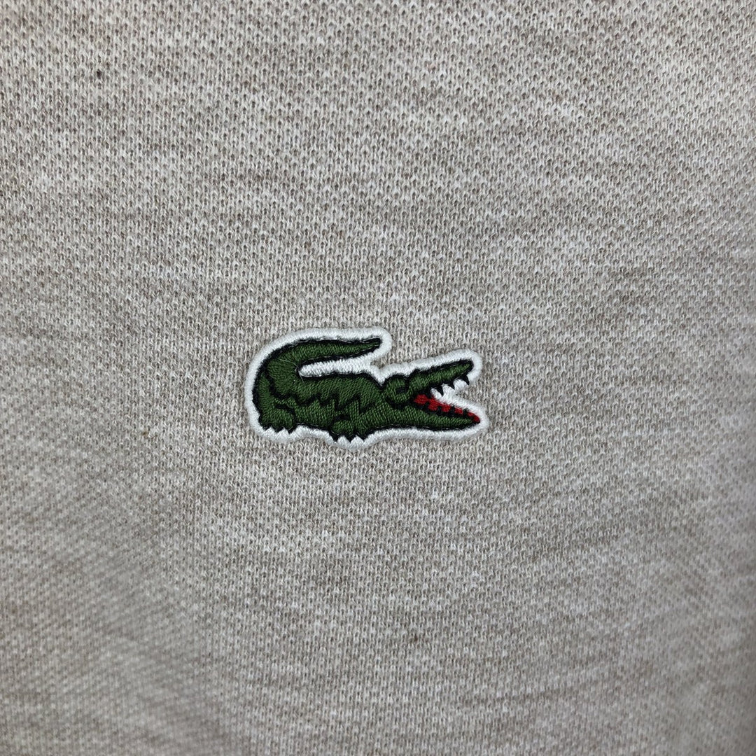 Lacoste LACOSTE French design short sleeve polo shirt No. 7 Men's XXL equivalent cotton Beige type Vintage Second Hand