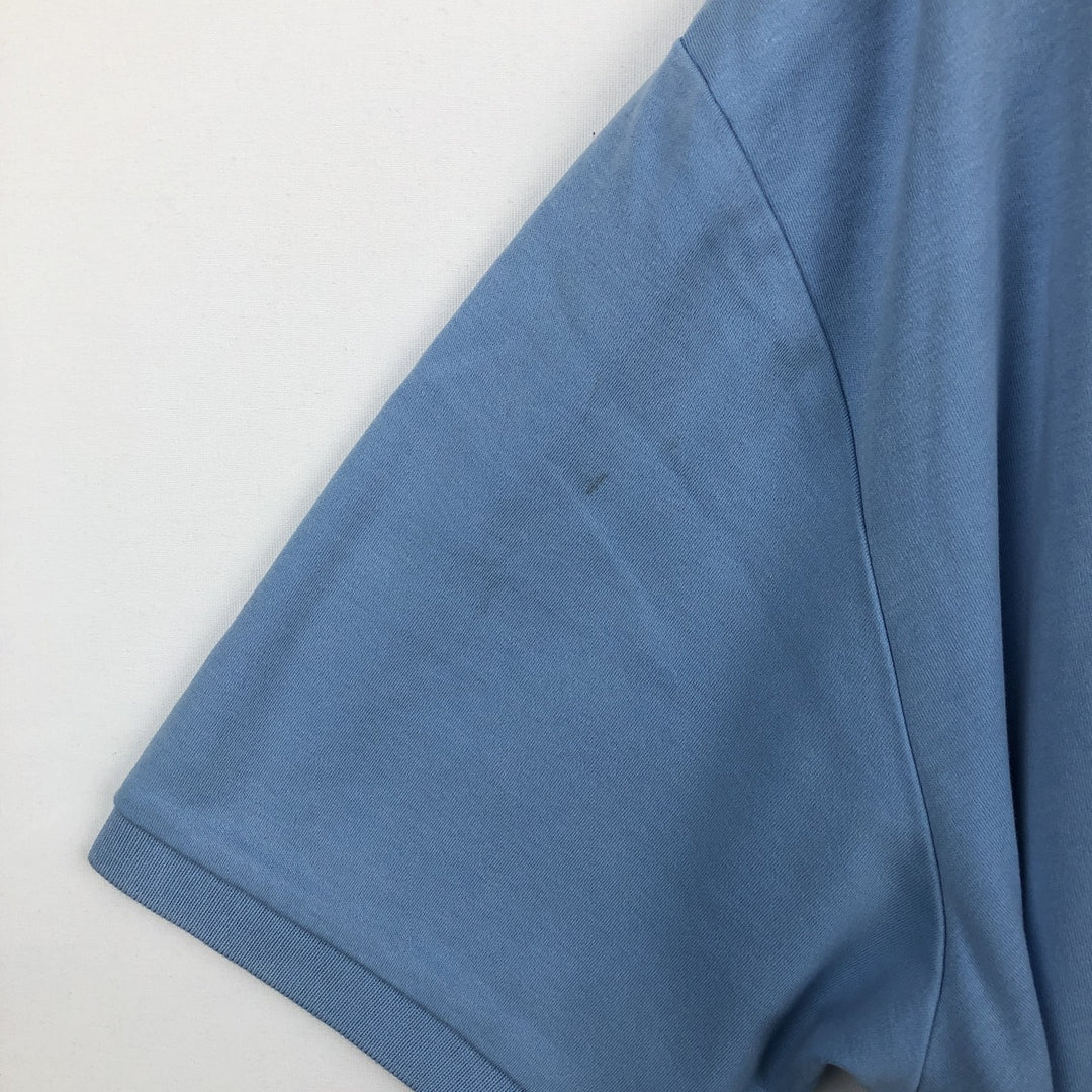 Ralph Lauren POLO by Ralph Lauren short sleeve polo shirt, men's XL size cotton Blue type light blue Vintage Second Hand
