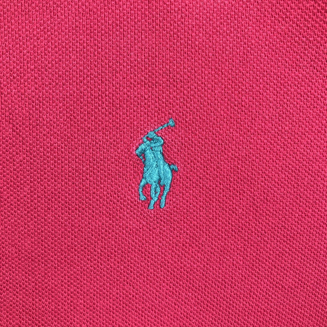 Ralph Lauren POLO by Ralph Lauren short sleeve polo shirt, men's size M cotton Red type red-purple Vintage Second Hand