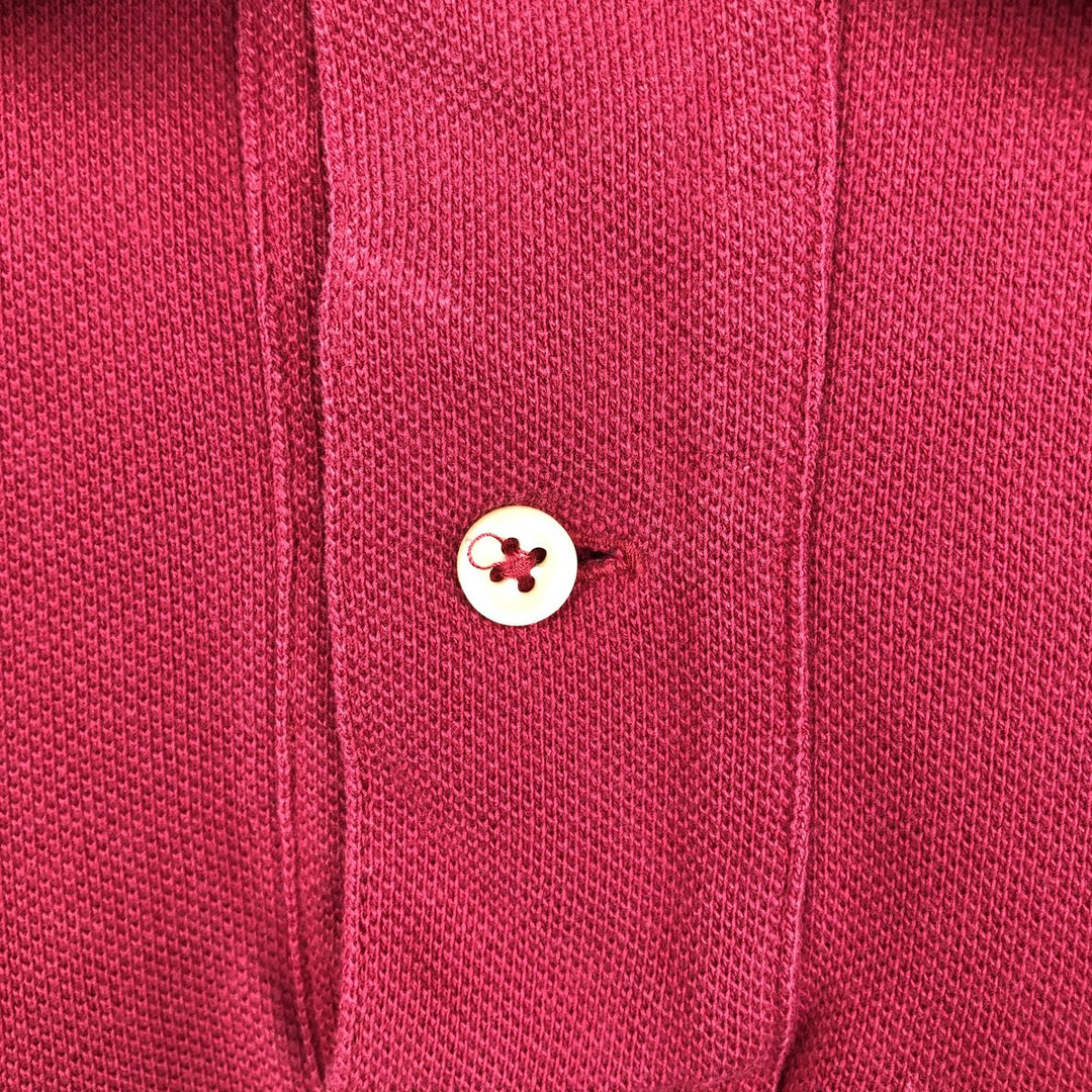 Ralph Lauren POLO by Ralph Lauren short sleeve polo shirt, men's size M cotton Red type red-purple Vintage Second Hand