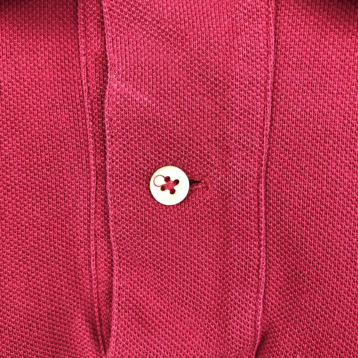 Ralph Lauren POLO by Ralph Lauren short sleeve polo shirt, men's size M cotton Red type red-purple Vintage Second Hand