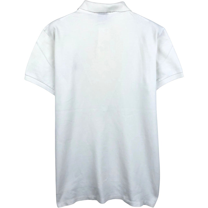 Ralph Lauren POLO by Ralph Lauren CUSTOM FIT short sleeve polo shirt, men's M size cotton white type Vintage Second Hand