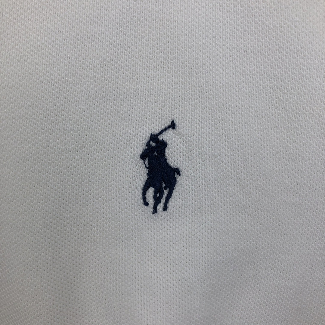 Ralph Lauren POLO by Ralph Lauren CUSTOM FIT short sleeve polo shirt, men's M size cotton white type Vintage Second Hand
