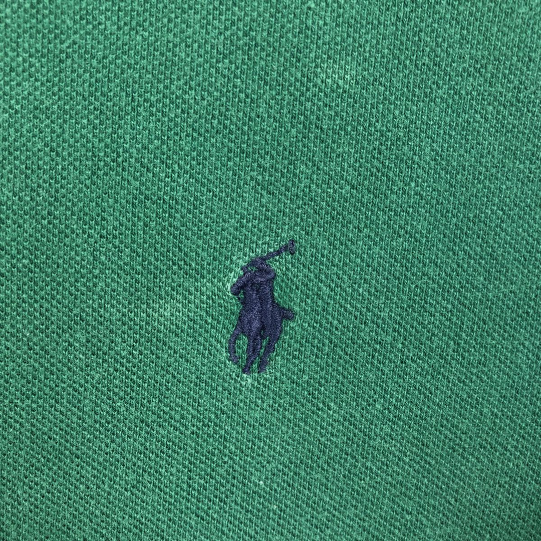 Ralph Lauren POLO by Ralph Lauren short-sleeved polo shirt, Made in USA, Men's size L cotton green type Vintage Second Hand