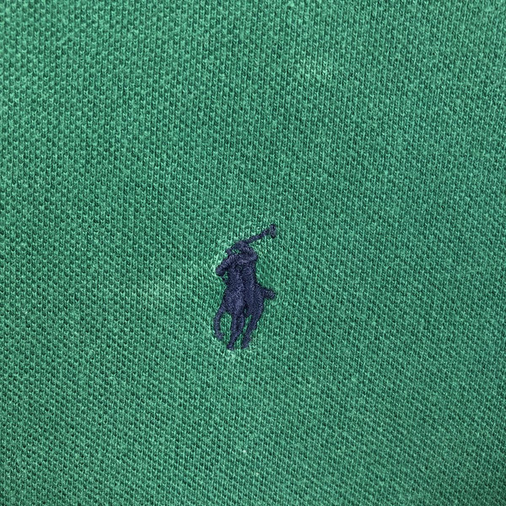 Ralph Lauren POLO by Ralph Lauren short-sleeved polo shirt, Made in USA, Men's size L cotton green type Vintage Second Hand