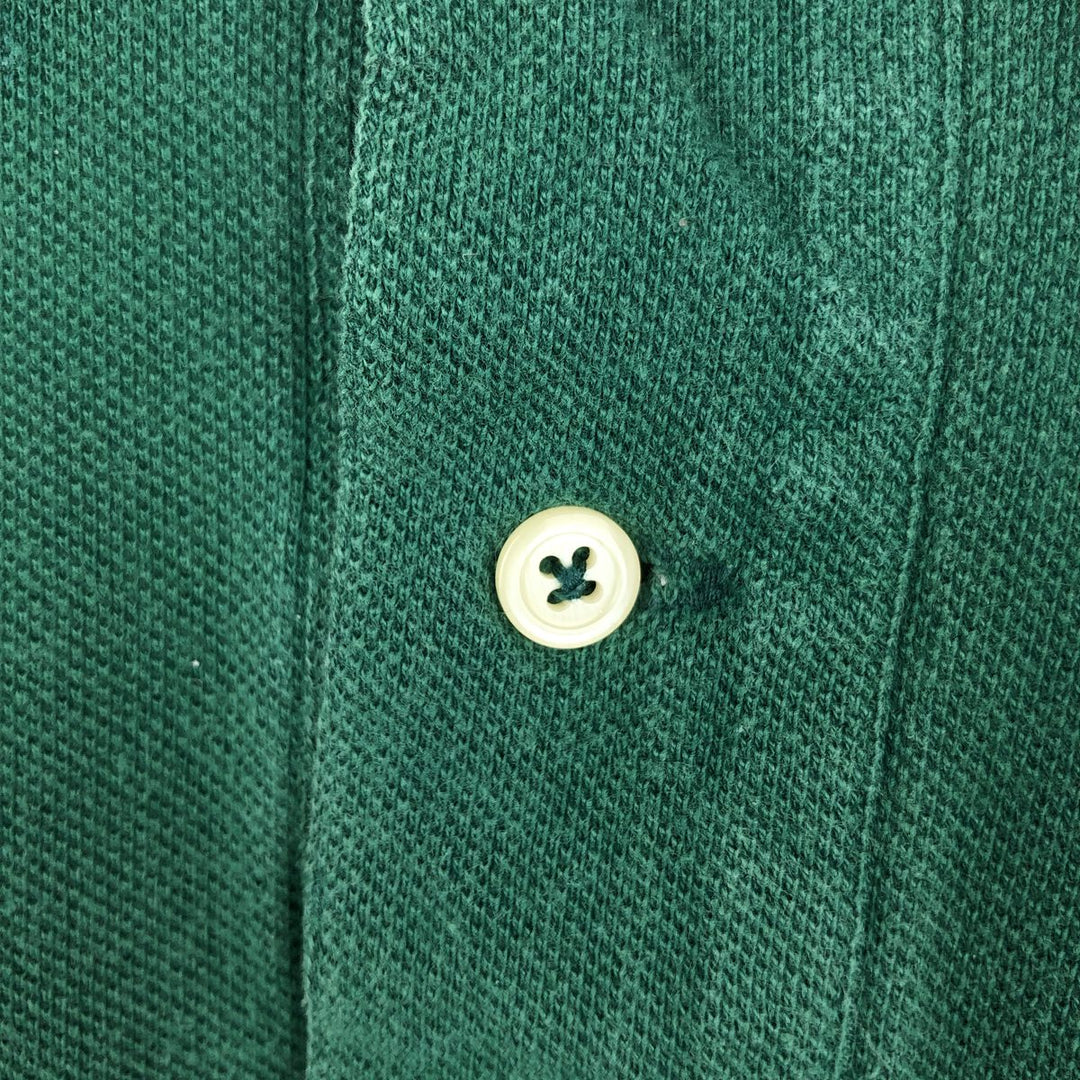 Ralph Lauren POLO by Ralph Lauren short-sleeved polo shirt, Made in USA, Men's size L cotton green type Vintage Second Hand