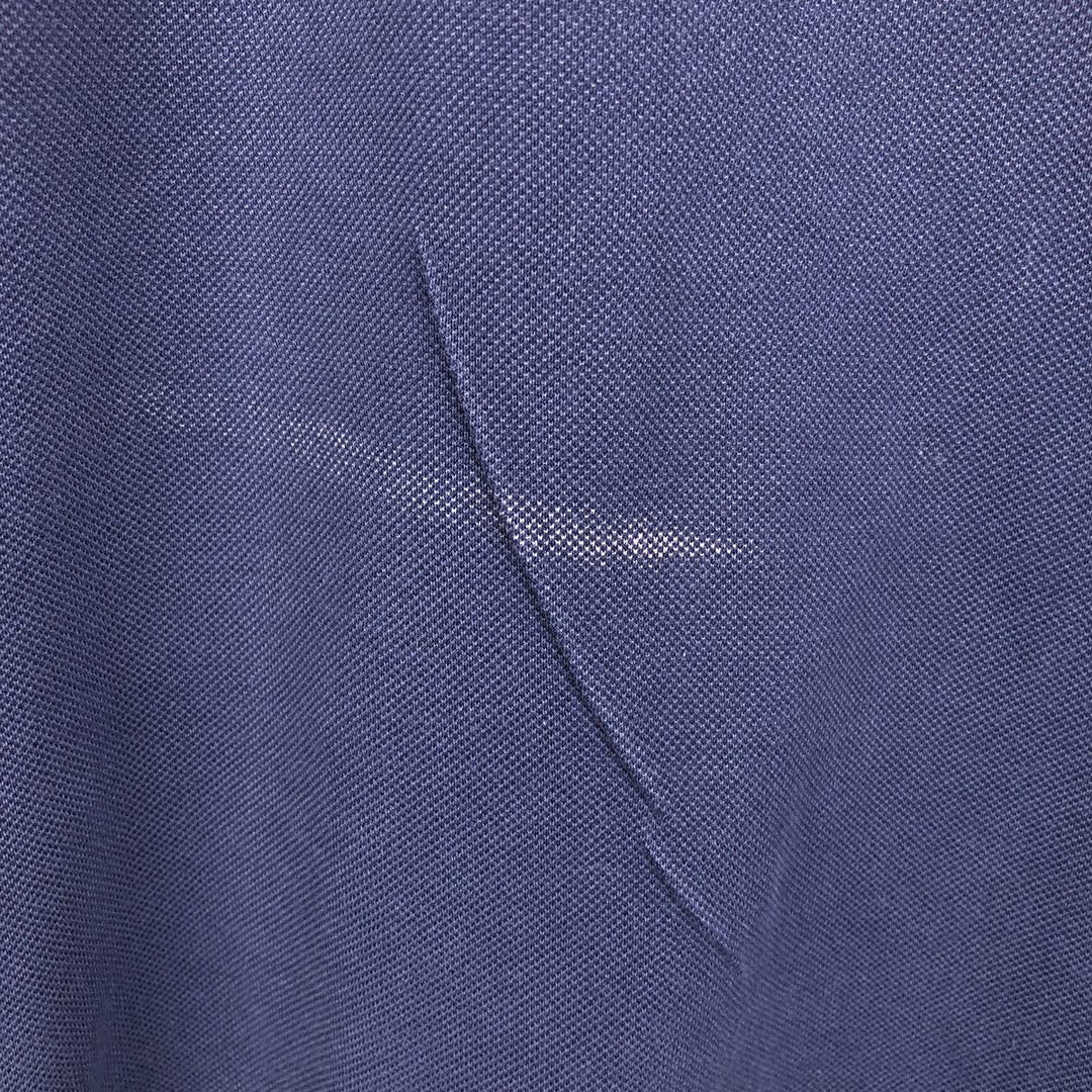 Ralph Lauren POLO by Ralph Lauren short sleeve polo shirt, men's size L Pima Cotton navy blue type Vintage Second Hand
