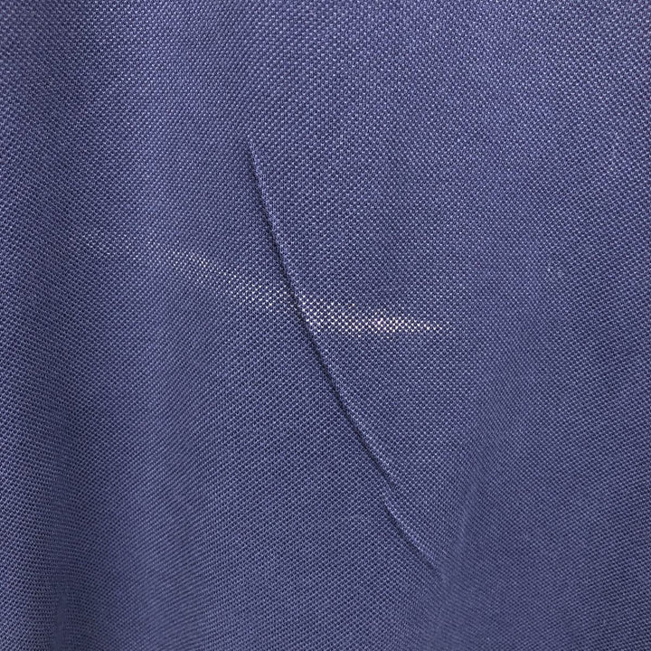 Ralph Lauren POLO by Ralph Lauren short sleeve polo shirt, men's size L Pima Cotton navy blue type Vintage Second Hand