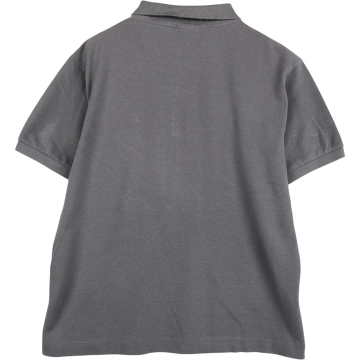 Lacoste French-designed short-sleeved polo shirt, men's size M cotton gray type Vintage Second Hand