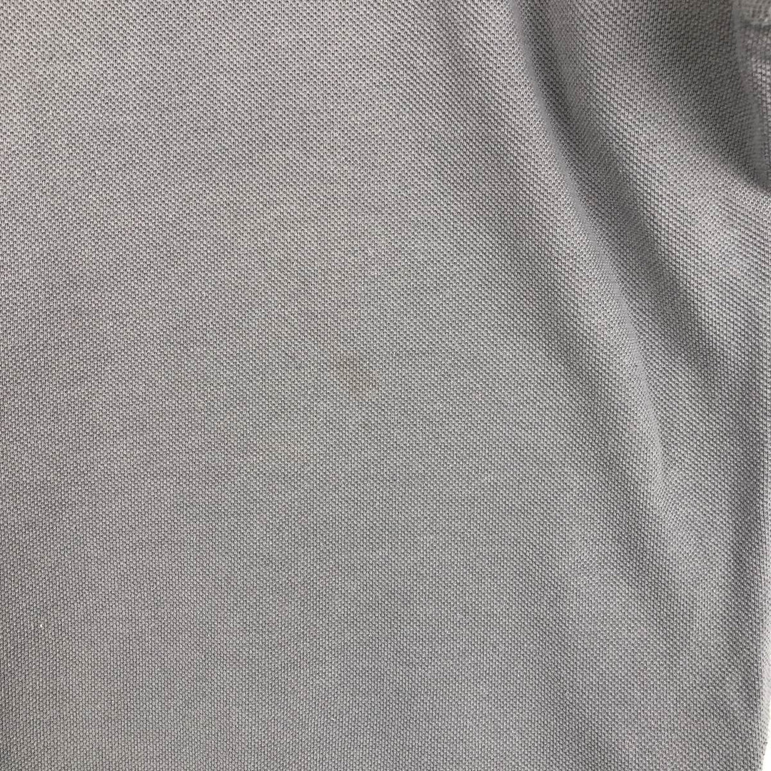 Lacoste French-designed short-sleeved polo shirt, men's size M cotton gray type Vintage Second Hand
