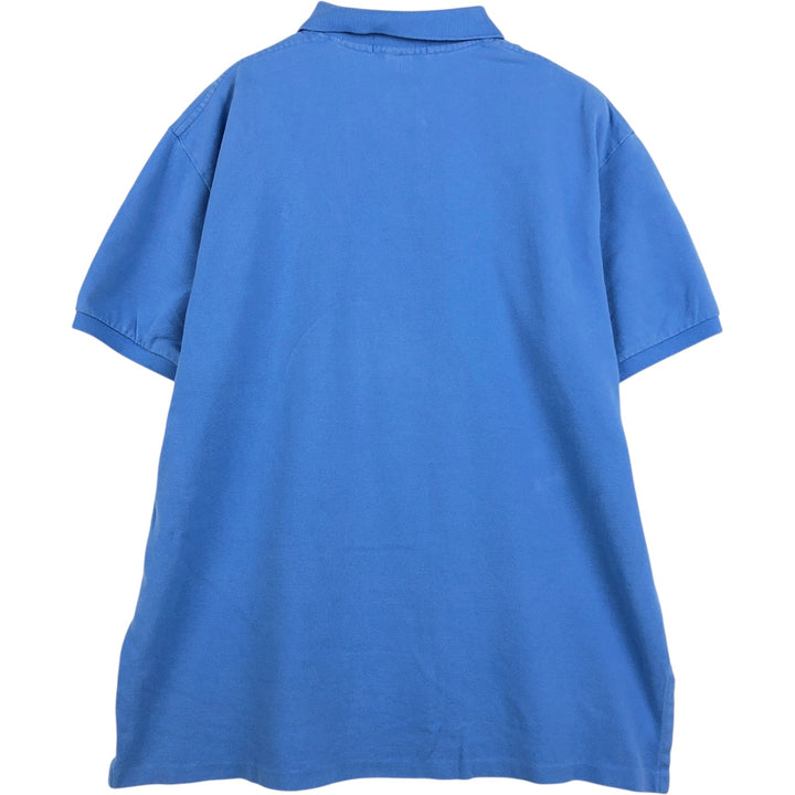 Ralph Lauren POLO by Ralph Lauren short sleeve polo shirt, men's XL size cotton Blue type light blue Vintage Second Hand