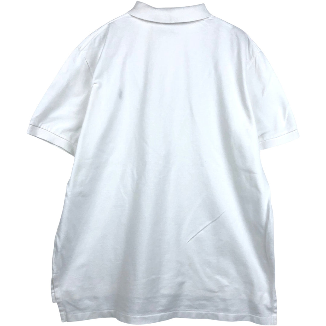 Ralph Lauren POLO by Ralph Lauren short sleeve polo shirt, men's XL size cotton white type Vintage Second Hand