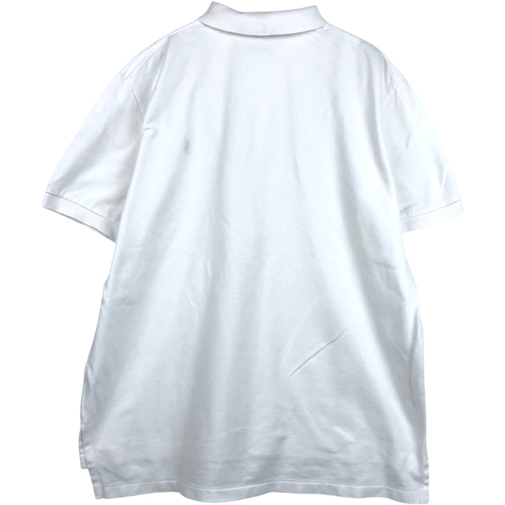 Ralph Lauren POLO by Ralph Lauren short sleeve polo shirt, men's XL size cotton white type Vintage Second Hand