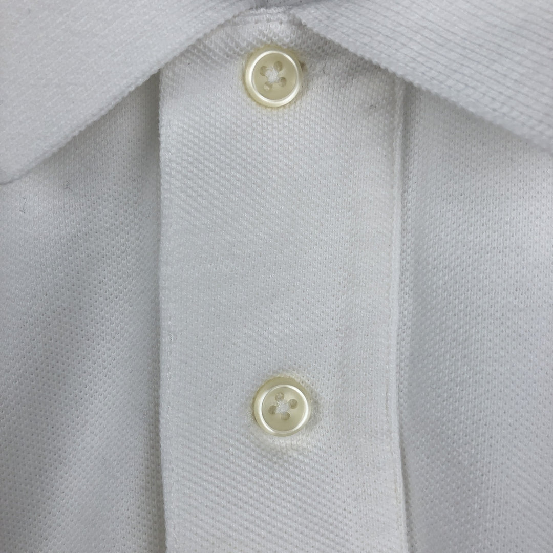 Ralph Lauren POLO by Ralph Lauren short sleeve polo shirt, men's XL size cotton white type Vintage Second Hand
