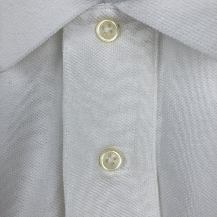 Ralph Lauren POLO by Ralph Lauren short sleeve polo shirt, men's XL size cotton white type Vintage Second Hand