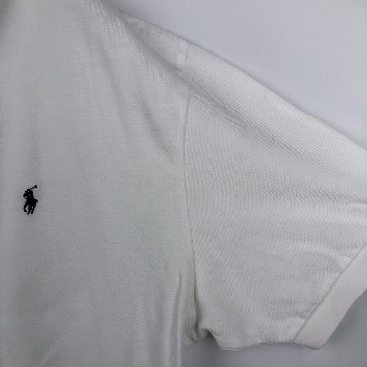 Ralph Lauren POLO by Ralph Lauren short sleeve polo shirt, men's XL size cotton white type Vintage Second Hand