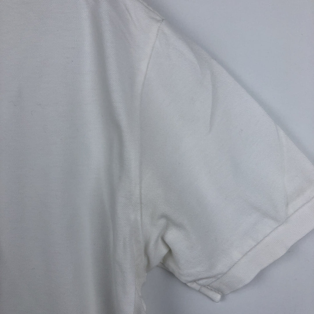 Ralph Lauren POLO by Ralph Lauren short sleeve polo shirt, men's XL size cotton white type Vintage Second Hand