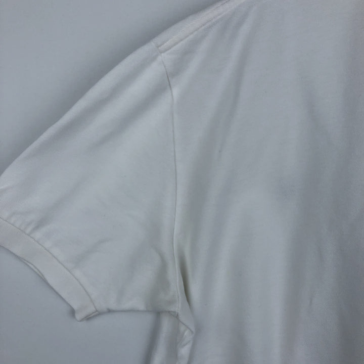 Ralph Lauren POLO by Ralph Lauren short sleeve polo shirt, men's XL size cotton white type Vintage Second Hand