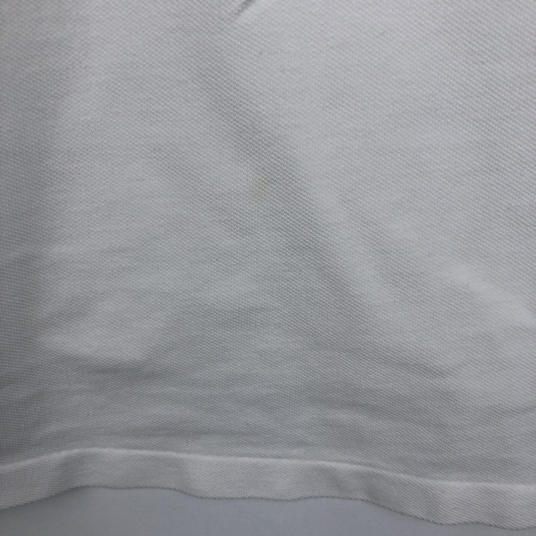 Ralph Lauren POLO by Ralph Lauren short sleeve polo shirt, men's XL size cotton white type Vintage Second Hand