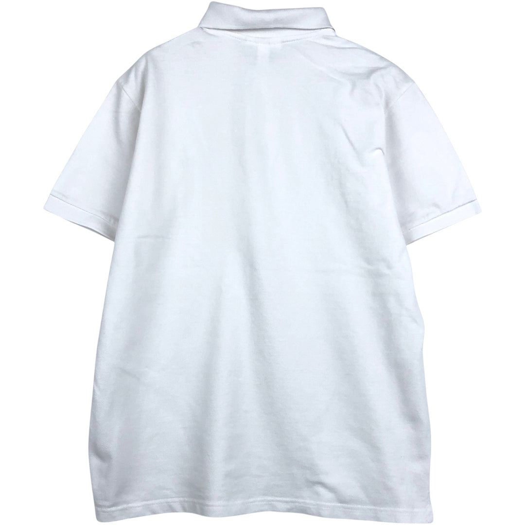 Lacoste short sleeve polo shirt, men's XL size cotton white type Vintage Second Hand