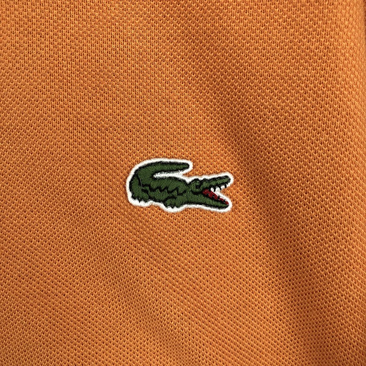 Lacoste LACOSTE French design short sleeve polo shirt size 5, men's L size cotton orange type Vintage Second Hand