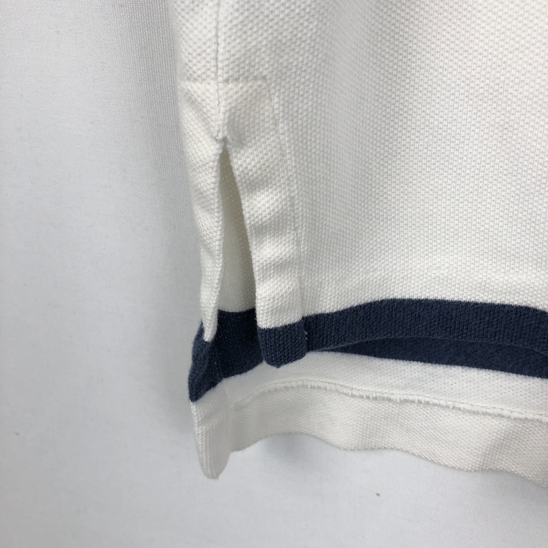 Ralph Lauren POLO by Ralph Lauren short sleeve striped polo shirt, men's size L cotton white type Vintage Second Hand
