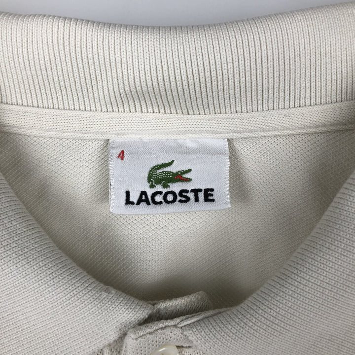 Lacoste LACOSTE Short Sleeve Polo Shirt Size 4 Men's M cotton unbleached Vintage Second Hand