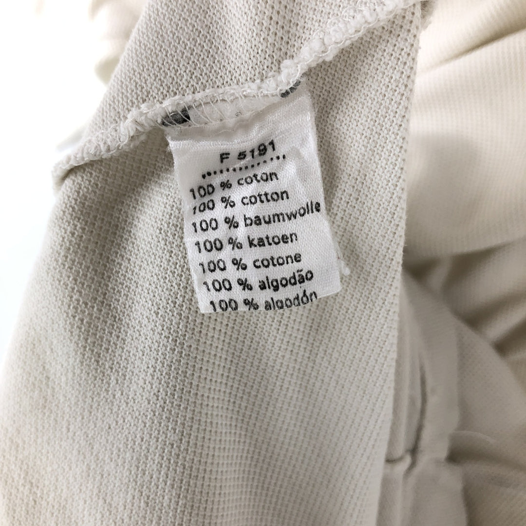 Lacoste LACOSTE Short Sleeve Polo Shirt Size 4 Men's M cotton unbleached Vintage Second Hand