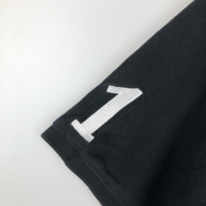 Ralph Lauren POLO RALPH LAUREN CLASSIC FIT Big Pony Short Sleeve Polo Shirt, Men's Size M cotton black type Vintage Second Hand