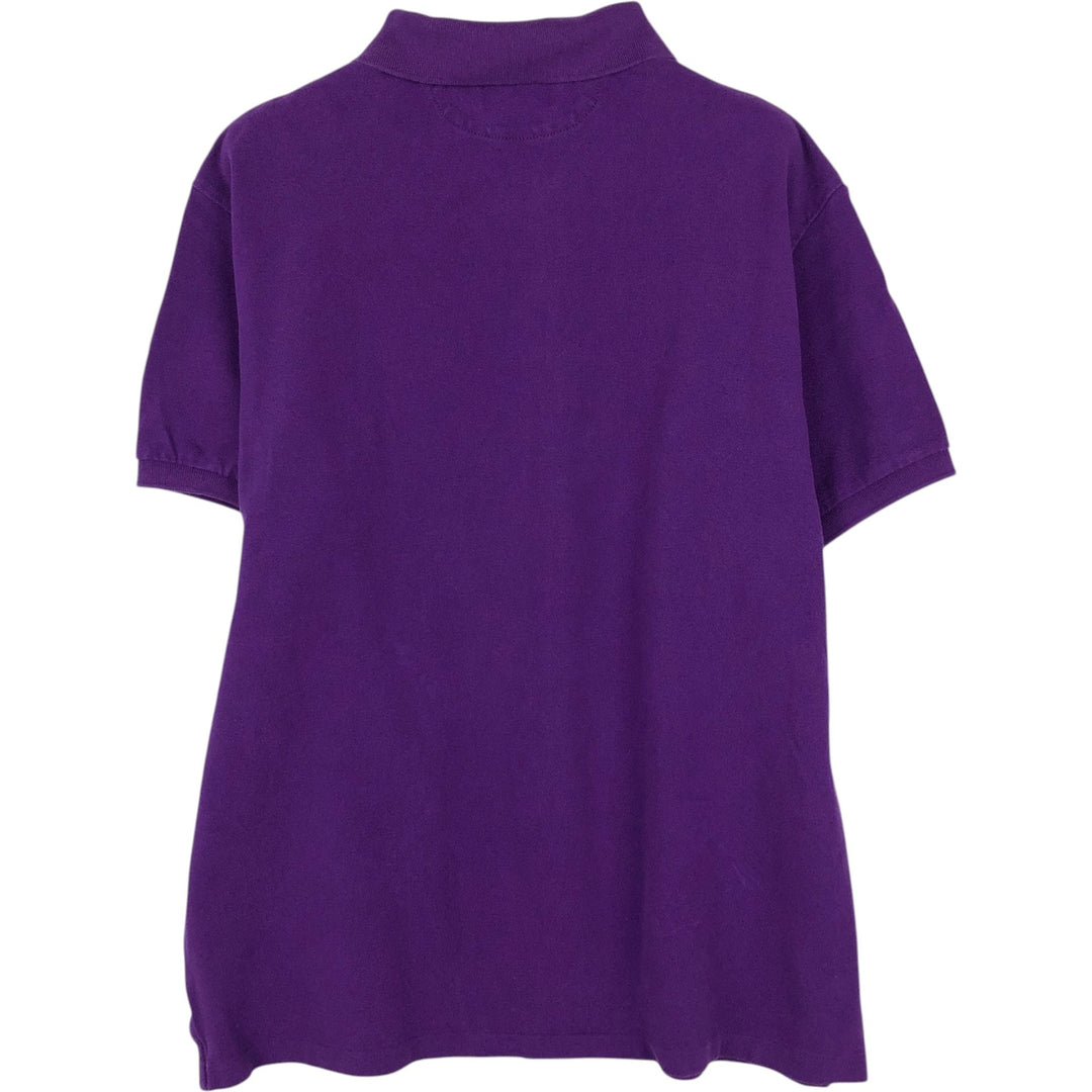 Ralph Lauren POLO RALPH LAUREN CUSTOM FIT Big Pony Short Sleeve Polo Shirt Men's XL cotton purple type Vintage Second Hand