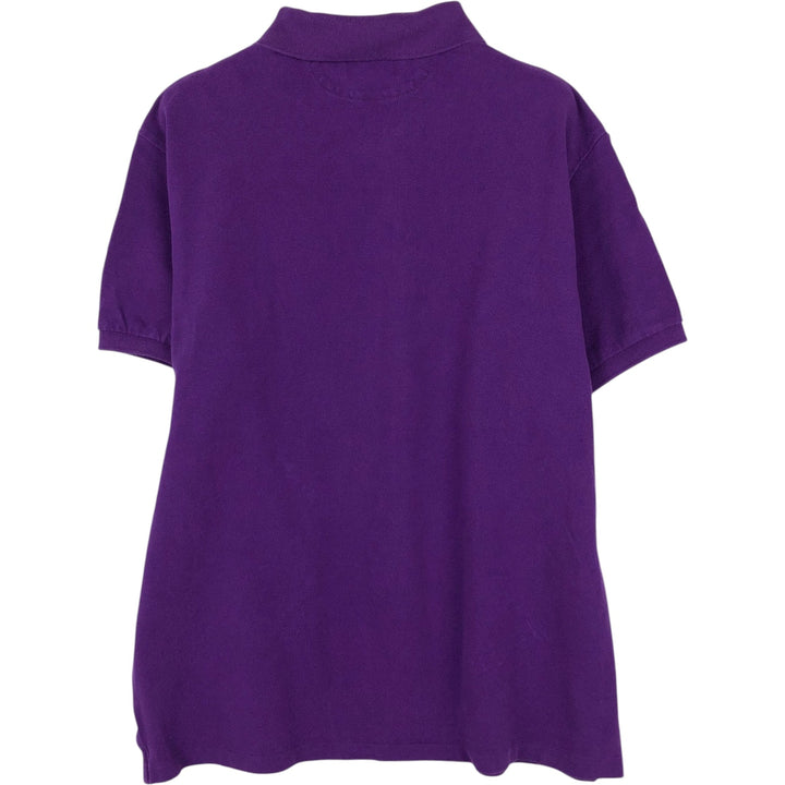 Ralph Lauren POLO RALPH LAUREN CUSTOM FIT Big Pony Short Sleeve Polo Shirt Men's XL cotton purple type Vintage Second Hand
