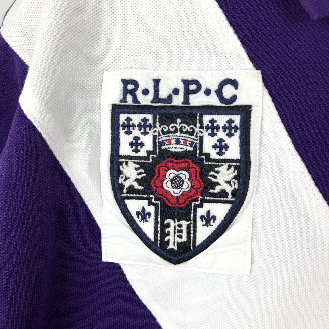 Ralph Lauren POLO RALPH LAUREN CUSTOM FIT Big Pony Short Sleeve Polo Shirt Men's XL cotton purple type Vintage Second Hand