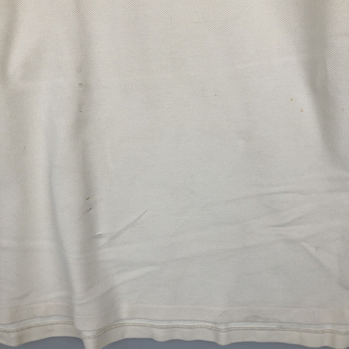 Ralph Lauren POLO JEANS COMPANY short sleeve polo shirt, men's size L cotton unbleached Vintage Second Hand