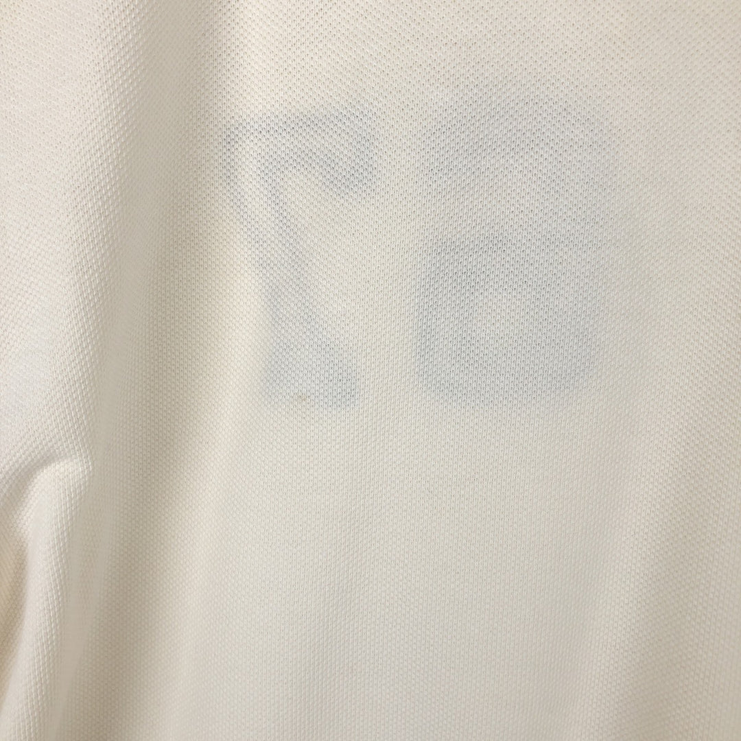 Ralph Lauren POLO JEANS COMPANY short sleeve polo shirt, men's size L cotton unbleached Vintage Second Hand