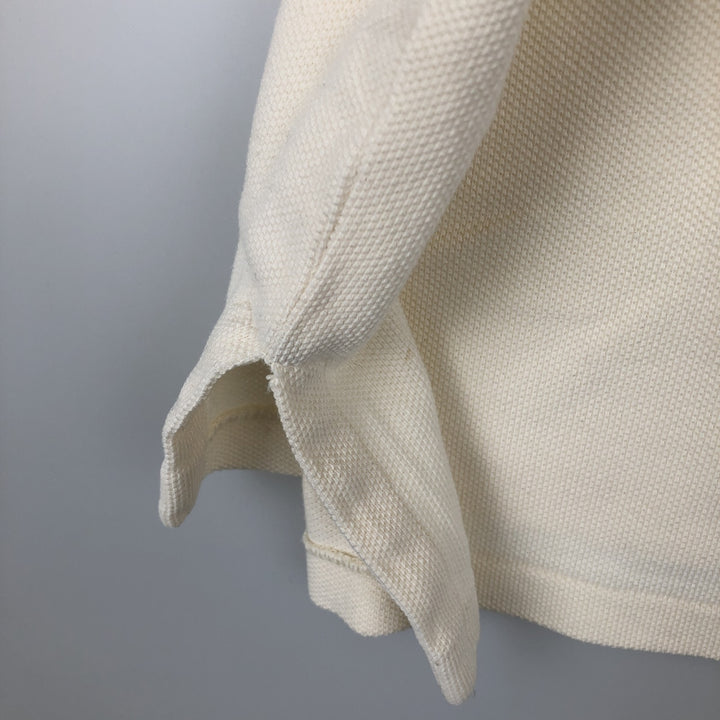Ralph Lauren POLO JEANS COMPANY short sleeve polo shirt, men's size L cotton unbleached Vintage Second Hand