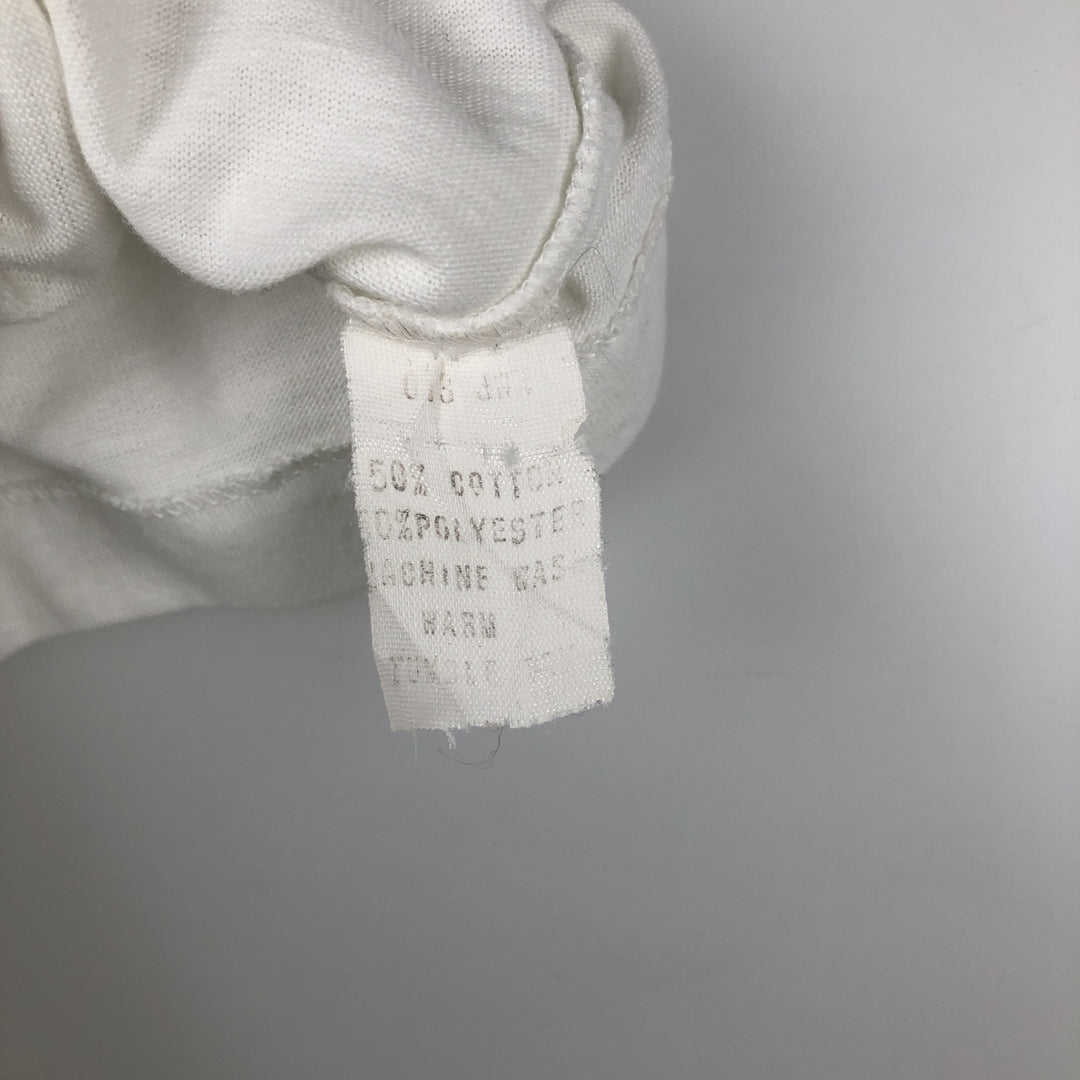 1970'S Adidas short-sleeved polo shirt, men's size M equivalent, vintage. cotton white type Vintage Second Hand