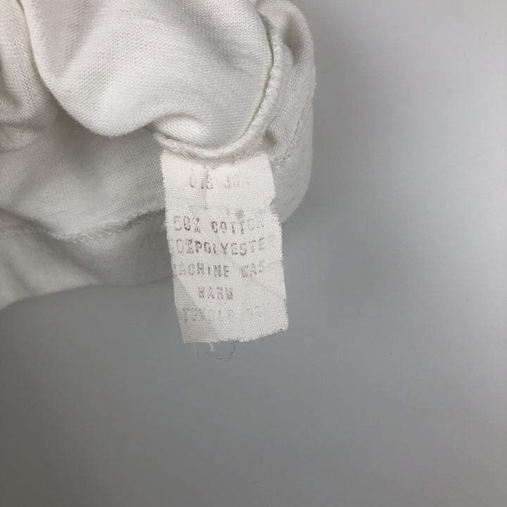 1970'S Adidas short-sleeved polo shirt, men's size M equivalent, vintage. cotton white type Vintage Second Hand