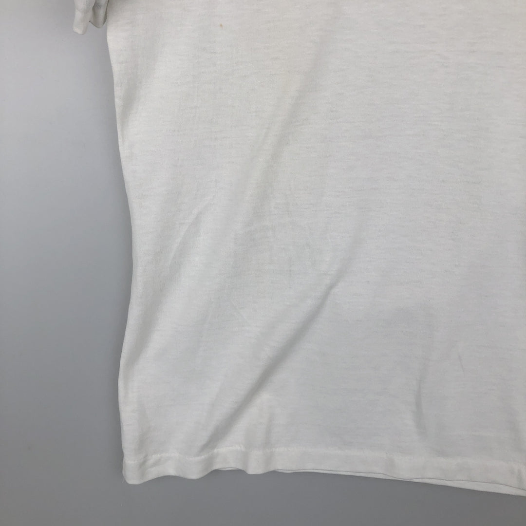 1970'S Adidas short-sleeved polo shirt, men's size M equivalent, vintage. cotton white type Vintage Second Hand