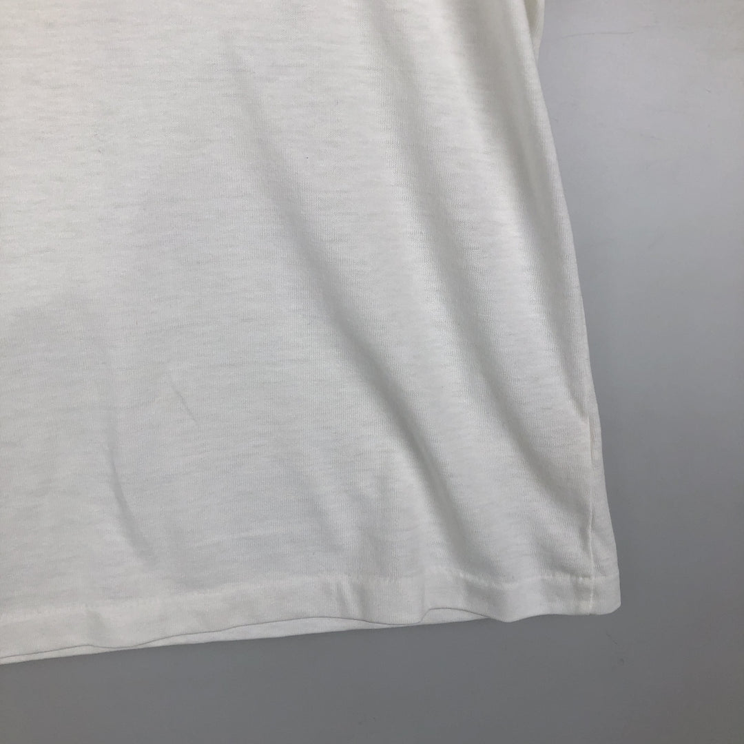 1970'S Adidas short-sleeved polo shirt, men's size M equivalent, vintage. cotton white type Vintage Second Hand