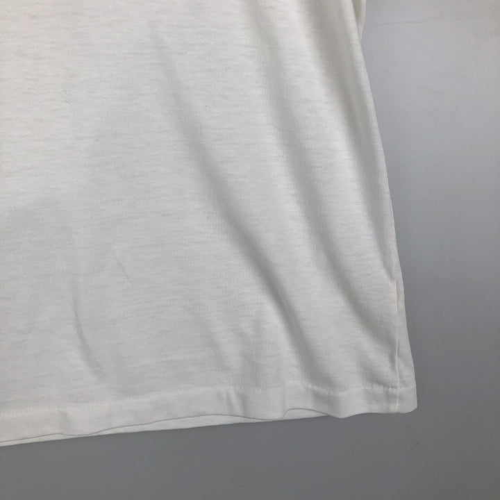 1970'S Adidas short-sleeved polo shirt, men's size M equivalent, vintage. cotton white type Vintage Second Hand