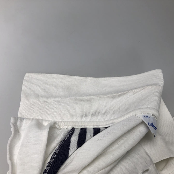 1970'S Adidas short-sleeved polo shirt, men's size M equivalent, vintage. cotton white type Vintage Second Hand