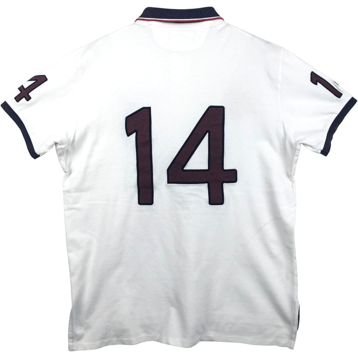Ralph Lauren POLO by Ralph Lauren CUSTOM FIT Big Pony Short Sleeve Polo Shirt Men's L size cotton white type Vintage Second Hand