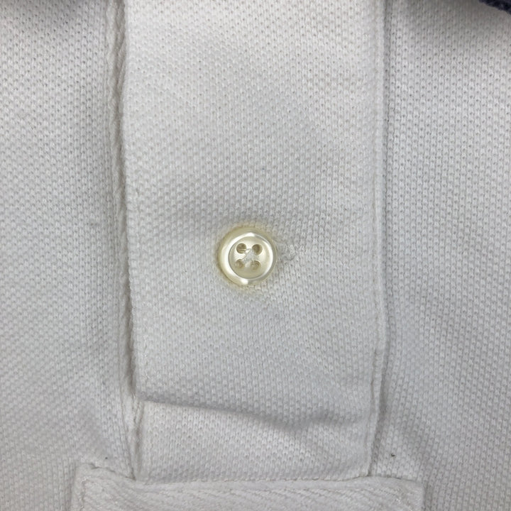 Ralph Lauren POLO by Ralph Lauren CUSTOM FIT Big Pony Short Sleeve Polo Shirt Men's L size cotton white type Vintage Second Hand